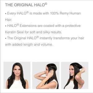 Halocouture original hair extension. Color 1b